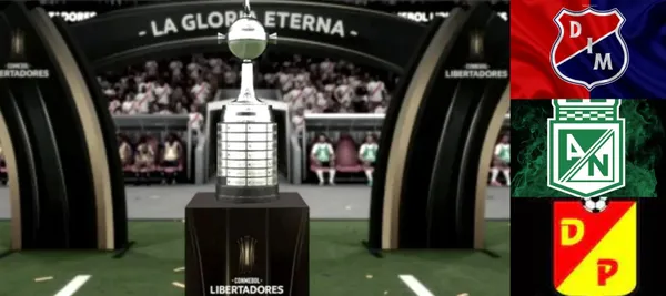 Tres equipos colombianos son los que estarán presentes en la Copa Libertadores