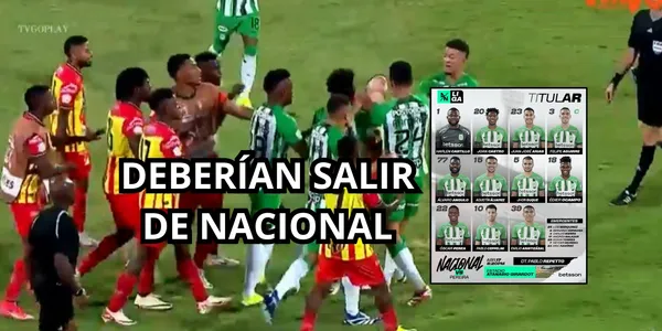 Tres jugadores de Atlético Nacional con bajo rendimiento