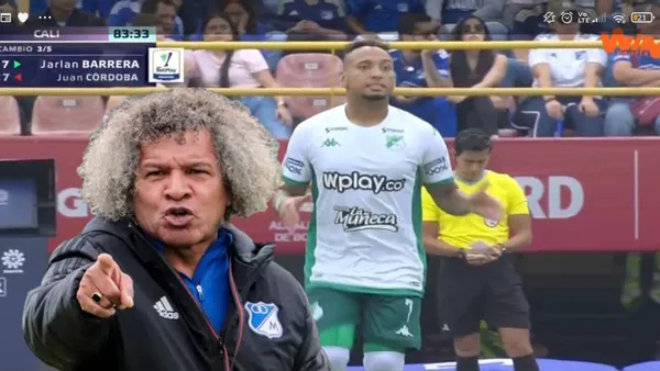 Tronco en Deportivo Cali, lo que hizo Jarlan Barrera como mal perdedor vs Millos