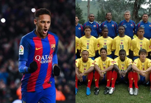 Un ex jugador colombiano tiene la dicha de haber jugado con Neymar, ser su amigo y tener su camiseta de cuando el brasileño pasó por el FC Barcelona.