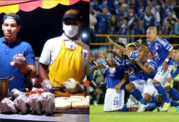Un ex jugador de Millonarios FC ahora se dedica a vender arepas.