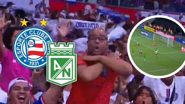 Un fallo grosero le cuesta caro a Nacional en su visita a Bahía por Copa Libertadores. Foto: Captura de ESPN, Escudoteca