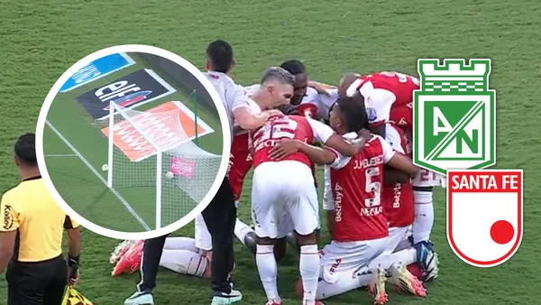 Un gol de barrio hunde a Nacional y lo deja con un pie fuera de la gran final. Foto: Escudoteca y Captura de Win Sports