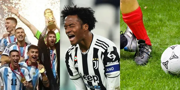 Un jugador argentino casi lesiona a Juan Guillermo Cuadrado.