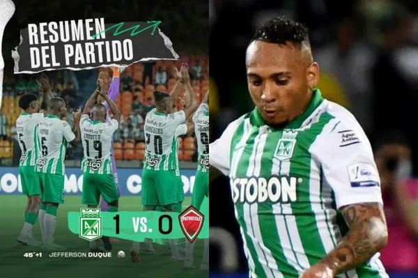 Un jugador de Atlético Nacional no dio la talla contra Patriotas, esta vez no fue Jarlan Barrera.