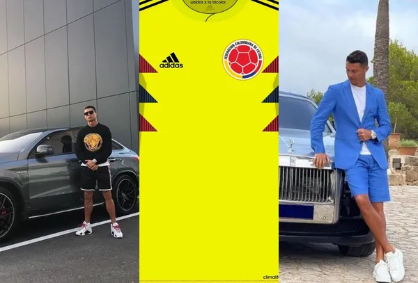 Un jugador colombiano que no es tan famoso se da lujos automotores como si fuera Cristiano Ronaldo.