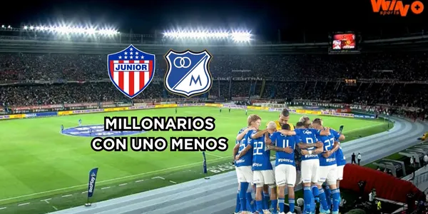 Un jugador de Millonarios FC fue muy criticado contra Junior FC en Barranquilla.