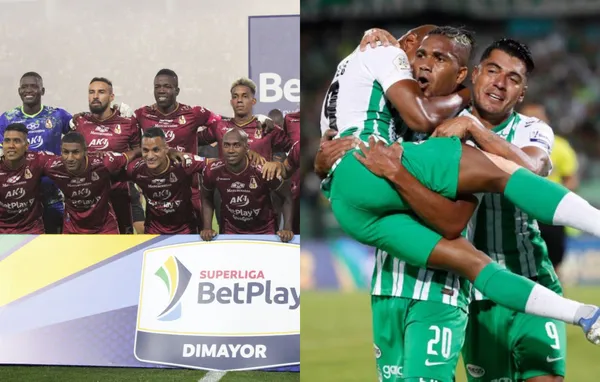 Un jugador del Deportes Tolima antes del partido tuvo un gesto de respeto con todo el Atlético Nacional.