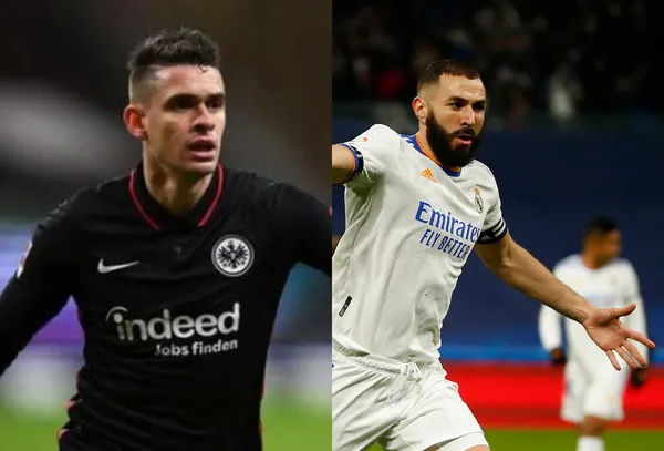 Un jugador del Eintracht Frankfurt desperdició lo que habría sido una importante jugada realizada por Rafael Santos Borré frente al Real Madrid.