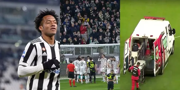 Un jugador de la Juventus tuvo una emergencia en pleno partido y Juan Guillermo Cuadrado intervino al ver la situación.