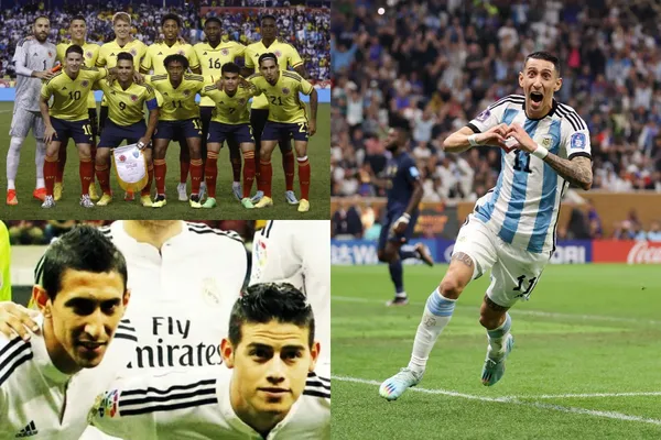 Un jugador de la Selección Colombia felicitó a Ángel Di María tras la final del Mundial de Qatar 2022 y no fue James Rodríguez.