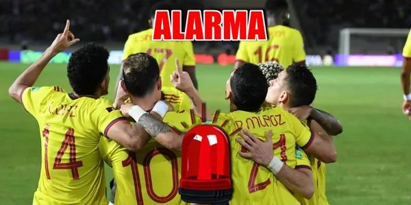 Un jugador de la Selección Colombia genera alarmas por posible lesión.