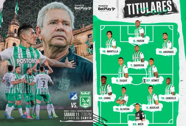 Un jugador de Millonarios FC fue clave en el empate de Atlético Nacional contra Millonarios FC.