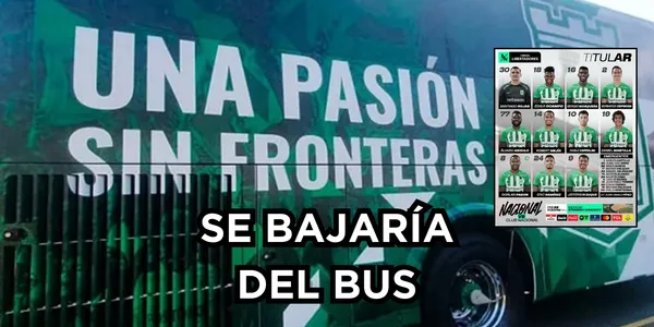 Un jugador podría irse. Foto tomada de El Futbolete y Twitter @nacionaloficial.