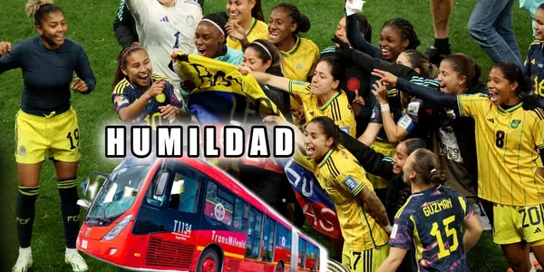 Una jugadora de la Selección Colombia Femenina fue captada en Bogotá usando Transmilenio como una ciudadana más.