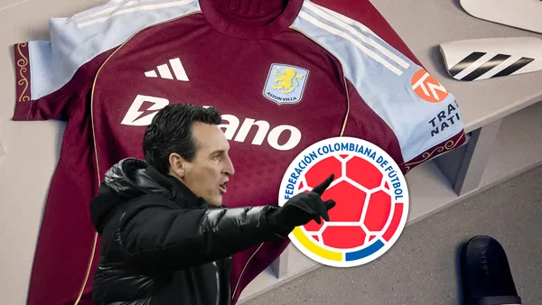 Unai Emery y el colombiano que lo ilusiona en Aston Villa Foto: Aston Villa y Escudoteca