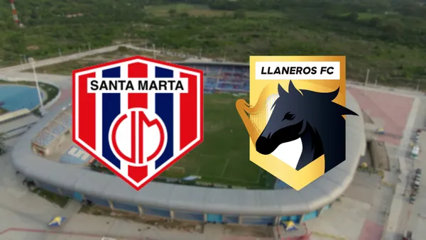 Unión Magdalena vs Llaneros Foto: Escudoteca y RCN Radio