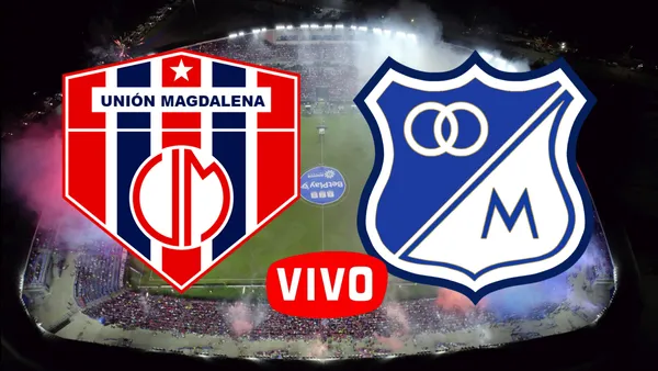 Unión Magdalena vs Millonarios FC Foto: Unión Magdalena y Escudoteca
