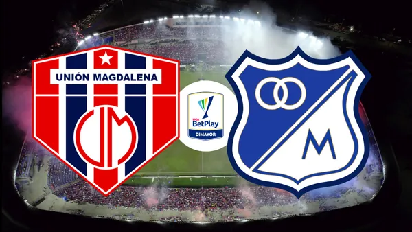 Unión Magdalena vs Millonarios Foto: Unión Magdalena y Escudoteca