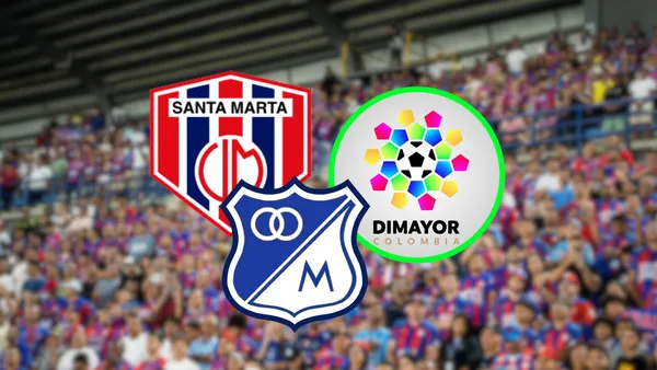 Unión Magdalena vs Millonarios Foto: Unión Magdalena y Escudoteca