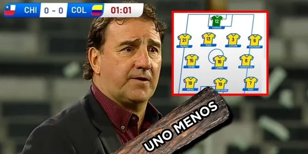 Uno de los titulares de Colombia sin lugar a dudas fue visto como un tronco en la Tricolor, al punto que el equipo parecía jugar con uno menos frente a Chile.