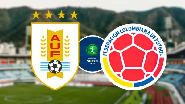 Uruguay vs Colombia Foto: Conmebol y Escudoteca