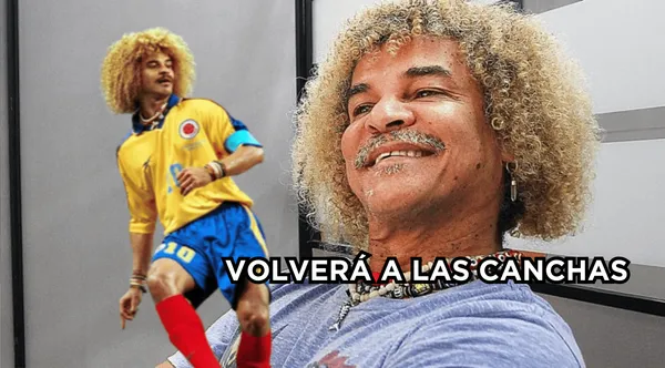 Valderrama se viste de corto para jugar nuevamente al fútbol.