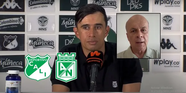 Vélez analizó el Cali Vs Nacional. Foto de Bodmer tomada de captura de pantalla de DIMAYOR Youtube, Vélez de Youtube El Futbolero Colombia