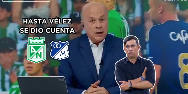 Vélez comentó sobre algo sobre Nacional bajo la dirección de Bodmer. Foto captura de pantalla de Win Sports.