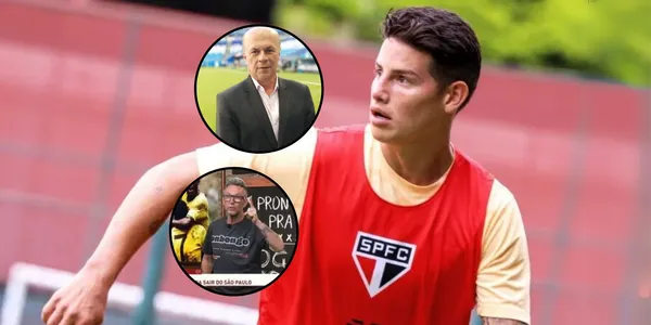 Vélez defendió a James. Foto tomada de James en Noticias RCN, Vélez de la Web CAV y Neto de AS Colombia.