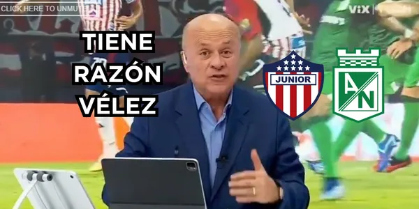 Vélez dio sus impresiones sobre Nacional. Foto captura de pantalla de Win Sports.