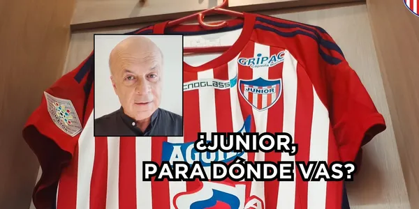 Vélez habló del Junior FC. Foto de Junior FC tomada de Twitter @JuniorClubSA y Vélez de YouTube El Futbolero Colombia.