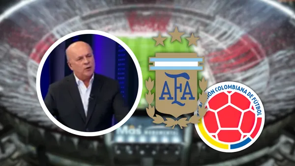 Vélez lanzó una frase dura para Colombia antes de enfrentar a Argentina y dejó a todos en shock. Foto: Captura de Win Sports, River Plate y Escudoteca