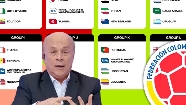 Vélez y su picante mensaje respecto al camino de la Selección Colombia en la Copa del Mundo Foto: FCF, FIFA y Captura de Win Sports