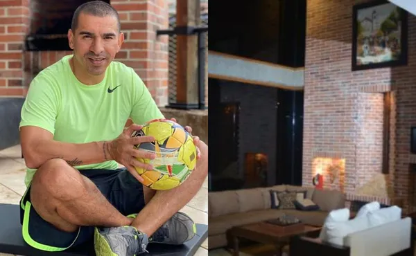 Víctor Hugo Aristizábal tiene una lujosa casa que no tiene nada que envidiarle a los jugadores que presumen sus fincas.