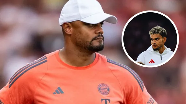 Vincent Kompany y el pedido a Luis Díaz en el Bayern Múnich Foto: FC Bayern