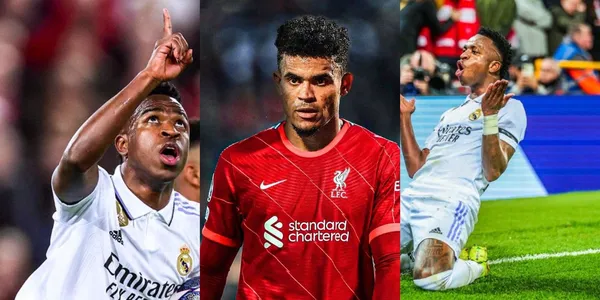 Vinícius Júnior con el Real Madrid pone en jaque al Liverpool de Luis Díaz.