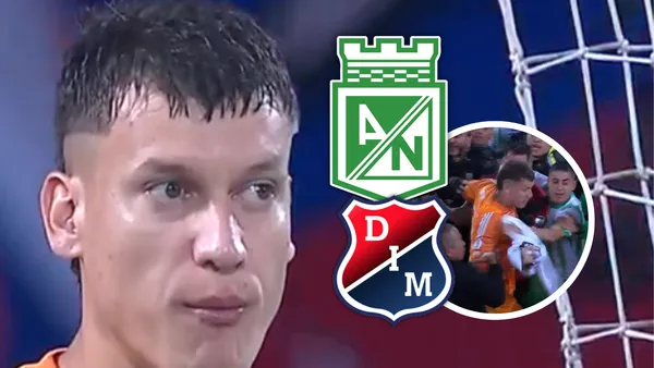 Washington Aguerre fue el señalado tras el cierre del duelo el Clásico Paisa, mira lo que sucedió Foto: Captura de Win Sports y Escudoteca