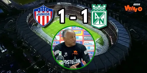 William Amaral habló tras el empate de Atlético Nacional contra el Junior FC.