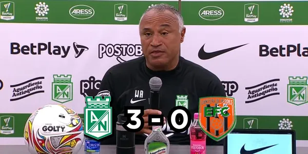 William Amaral habló en la rueda de prensa de Atlético Nacional tras vencer al Envigado FC.