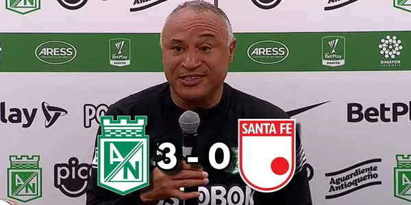 William Amaral habló tras la goleada de Atlético Nacional contra Santa Fe.