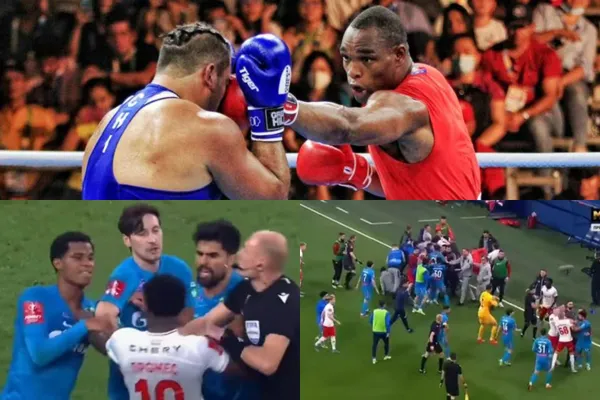 Wilmar Barrios estuvo como protagonista de una dura gresca en la Copa de Rusia.