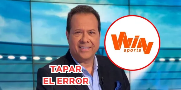 Win Sports tuvo que hacer algo para tapar el error del Cantante del Gol, su narrador estrella.