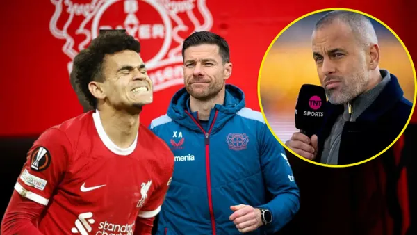 Xavi Alonso saliendo a un partido de Bayer Leverkusen