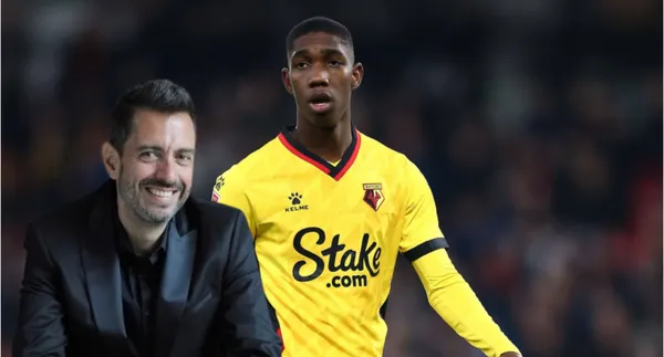 Yáser Asprilla anotó un golazo para el Watford. FOTO: 'X'