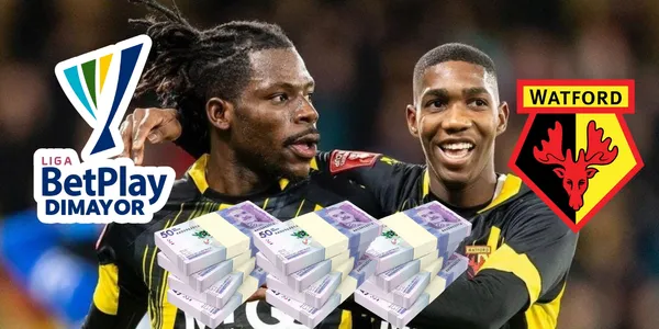 Yaser Asprilla jugando con el Watford de Inglaterra