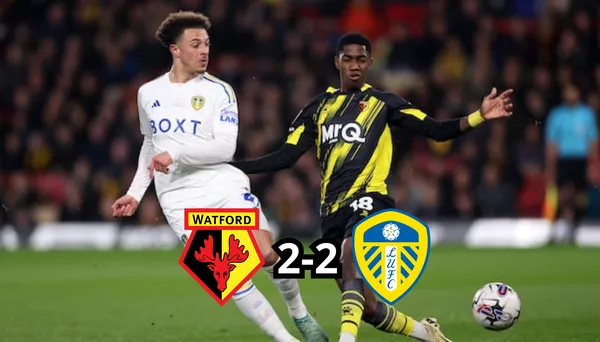 Yaser Asprilla jugando con la camiseta del Watford de Inglaterra. FOTO: Alargue Caracol