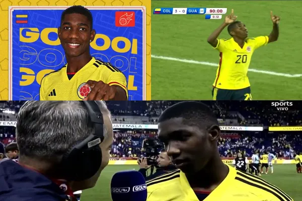 Yaser Asprilla la rompió en la Selección Colombia contra la Selección Guatemala.