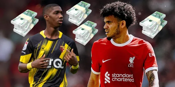 Yaser subió de precio. Fotos tomadas de Liverpool FC Web Site y Watford Web Site, pesos de 123RF.