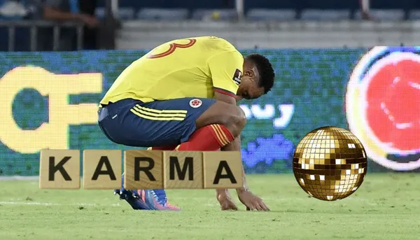 Yerry Mina con la camiseta de la Selección Colombia.